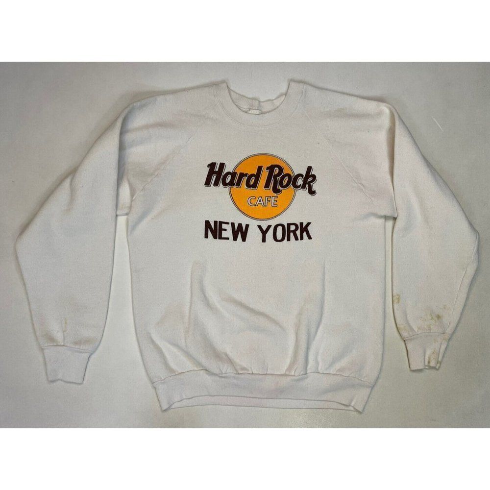 Vintage White Hard Rock Cafe Sweatshirt